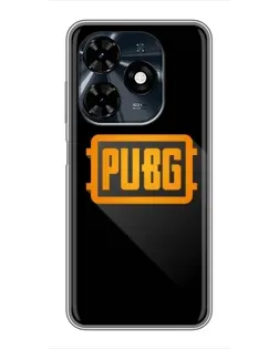 Чехол для TECNO Spark 20c с картинкой «PUBG — рамка лого»