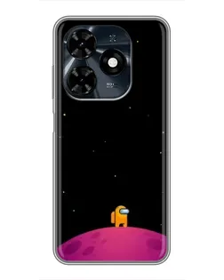 Чехол для TECNO Spark 20c с картинкой «Одинокий герой на планете»