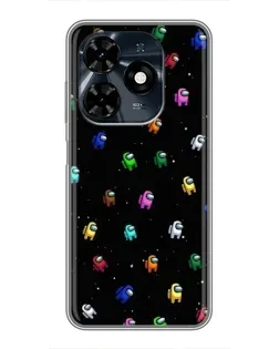 Чехол для TECNO Spark 20c с картинкой «Экипаж Among Us»