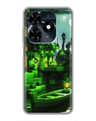 Чехол для TECNO Spark 20c с картинкой «Minecraft лесной пейзаж» Чехол для TECNO Spark 20c с картинкой «Minecraft лесной пейзаж»