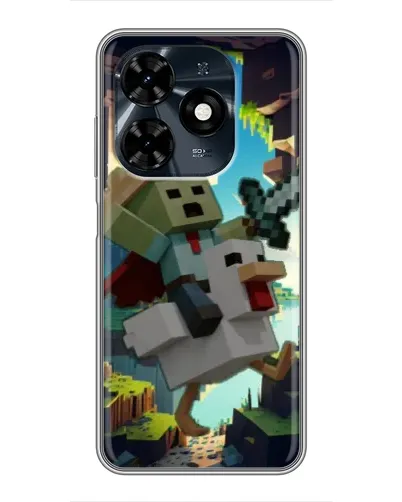 Чехол для TECNO Spark 20c с картинкой «Стив и гусь» Чехол для TECNO Spark 20c с картинкой «Стив и гусь»