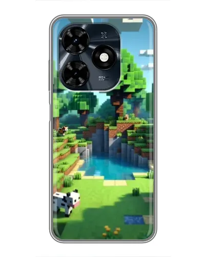 Чехол для TECNO Spark 20c с картинкой «Minecraft летний день» Чехол для TECNO Spark 20c с картинкой «Minecraft летний день»
