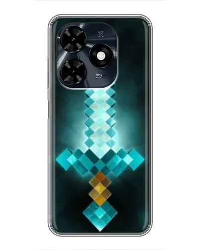 Чехол для TECNO Spark 20c с картинкой «Алмазный меч неон» Чехол для TECNO Spark 20c с картинкой «Алмазный меч неон»
