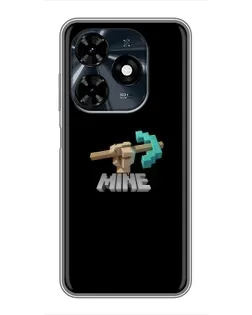 Чехол для TECNO Spark 20c с картинкой «Алмазная кирка»
