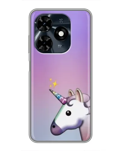 Чехол для TECNO Spark 20c с картинкой «Единорог градиент»