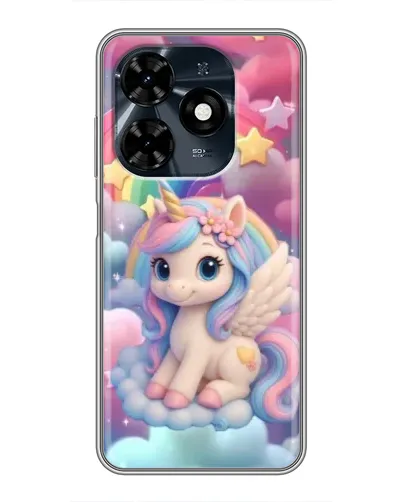 Чехол для TECNO Spark 20c с картинкой «Маленький единорог»