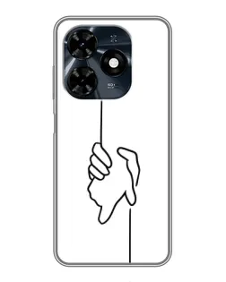 Чехол для TECNO Spark 20c с картинкой «Рука держит» Чехол для TECNO Spark 20c с картинкой «Рука держит»