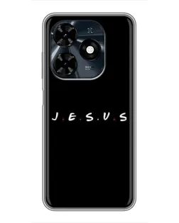 Чехол для TECNO Spark 20c с картинкой «Точки веры J.E.S.U.S.»