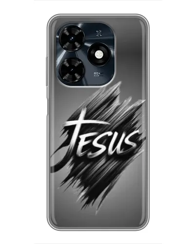 Чехол для TECNO Spark 20c с картинкой «Надпись Jesus Graffiti»