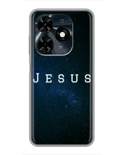 Чехол для TECNO Spark 20c с картинкой «Звездное небо Jesus»