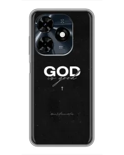 Чехол для TECNO Spark 20c с картинкой «GOD — Бог над всем»
