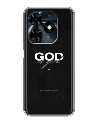 Чехол для TECNO Spark 20c с картинкой «GOD — Бог над всем»