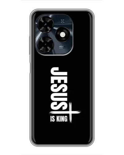 Чехол для TECNO Spark 20c с картинкой «Вертикаль веры Jesus»