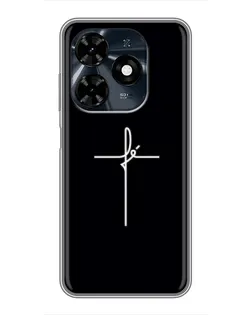 Чехол для TECNO Spark 20c с картинкой «Тонкий крест» Чехол для TECNO Spark 20c с картинкой «Тонкий крест»