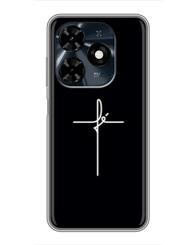 Чехол для TECNO Spark 20c с картинкой «Тонкий крест» Чехол для TECNO Spark 20c с картинкой «Тонкий крест»