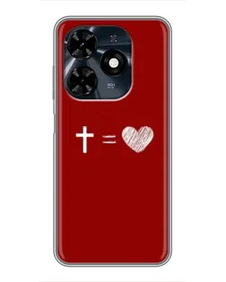 Чехол для TECNO Spark 20c с картинкой «Уравнение любви» Чехол для TECNO Spark 20c с картинкой «Уравнение любви»