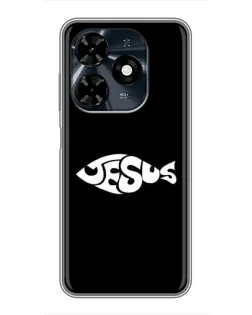 Чехол для TECNO Spark 20c с картинкой «Рыба Jesus» Чехол для TECNO Spark 20c с картинкой «Рыба Jesus»