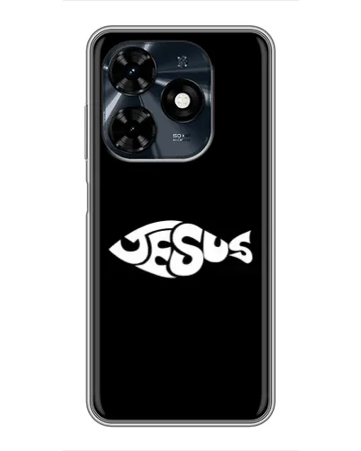 Чехол для TECNO Spark 20c с картинкой «Рыба Jesus» Чехол для TECNO Spark 20c с картинкой «Рыба Jesus»