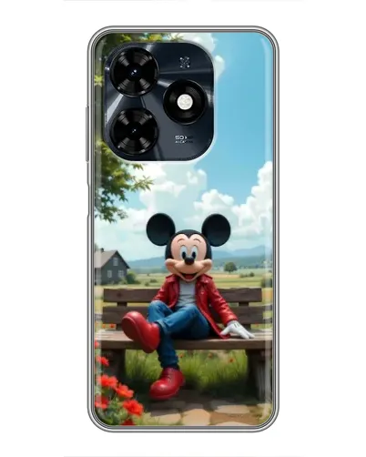 Чехол для TECNO Spark 20c с картинкой «Микки на скамейке» Чехол для TECNO Spark 20c с картинкой «Микки на скамейке»