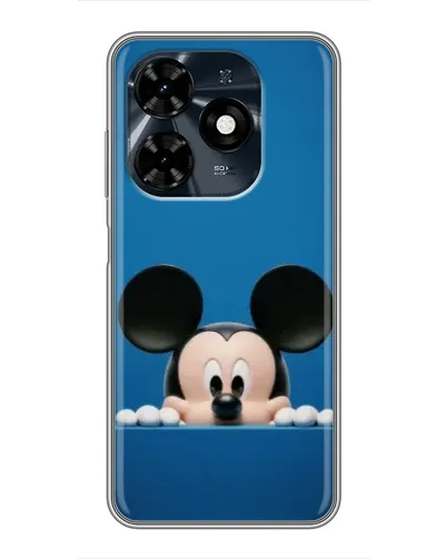 Чехол для TECNO Spark 20c с картинкой «Микки выглядывает» Чехол для TECNO Spark 20c с картинкой «Микки выглядывает»