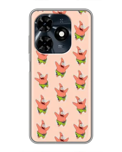 Чехол для TECNO Spark 20c с картинкой «Патрик Стар паттерн» Чехол для TECNO Spark 20c с картинкой «Патрик Стар паттерн»