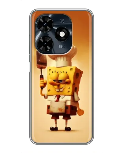 Чехол для TECNO Spark 20c с картинкой «Губка Боб повар» Чехол для TECNO Spark 20c с картинкой «Губка Боб повар»