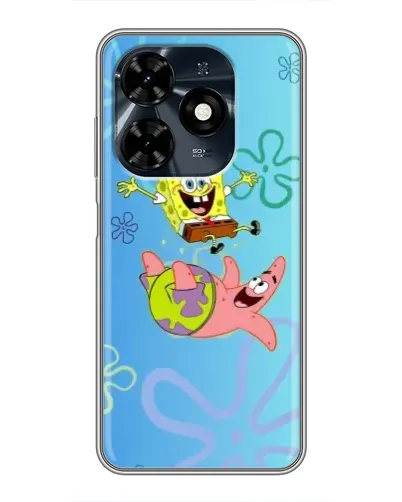 Чехол для TECNO Spark 20c с картинкой «Спанч Боб и Патрик» Чехол для TECNO Spark 20c с картинкой «Спанч Боб и Патрик»