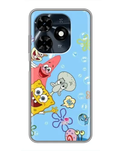 Чехол для TECNO Spark 20c с картинкой «Веселые пузырьки» Чехол для TECNO Spark 20c с картинкой «Веселые пузырьки»