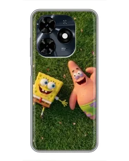 Чехол для TECNO Spark 20c с картинкой «Друзья на лужайке»