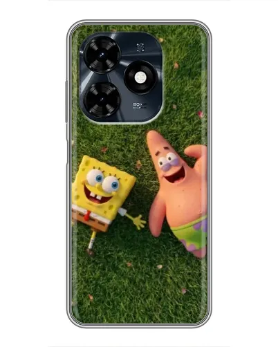 Чехол для TECNO Spark 20c с картинкой «Друзья на лужайке» Чехол для TECNO Spark 20c с картинкой «Друзья на лужайке»