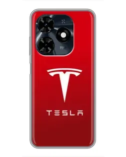 Чехол для TECNO Spark 20c с картинкой «Tesla Red Classic» Чехол для TECNO Spark 20c с картинкой «Tesla Red Classic»