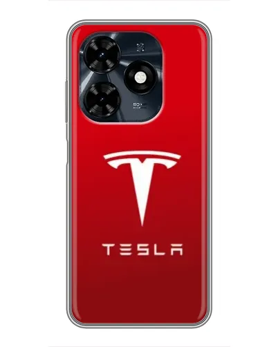 Чехол для TECNO Spark 20c с картинкой «Tesla Red Classic» Чехол для TECNO Spark 20c с картинкой «Tesla Red Classic»