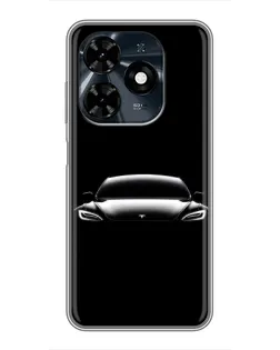 Чехол для TECNO Spark 20c с картинкой «Фары Tesla Night» Чехол для TECNO Spark 20c с картинкой «Фары Tesla Night»