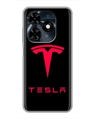 Чехол для TECNO Spark 20c с картинкой «Tesla Red Logo» Чехол для TECNO Spark 20c с картинкой «Tesla Red Logo»