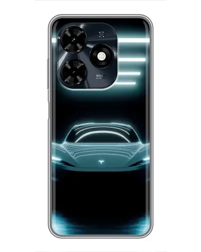 Чехол для TECNO Spark 20c с картинкой «Tesla в неоне» Чехол для TECNO Spark 20c с картинкой «Tesla в неоне»
