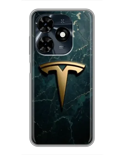 Чехол для TECNO Spark 20c с картинкой «Мраморная Tesla Gold» Чехол для TECNO Spark 20c с картинкой «Мраморная Tesla Gold»
