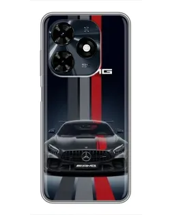 Чехол для TECNO Spark 20c с картинкой «Mercedes — белый карбон» Чехол для TECNO Spark 20c с картинкой «Mercedes — белый карбон»