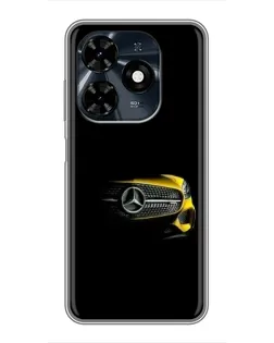 Чехол для TECNO Spark 20c с картинкой «Mercedes — ретро стиль»