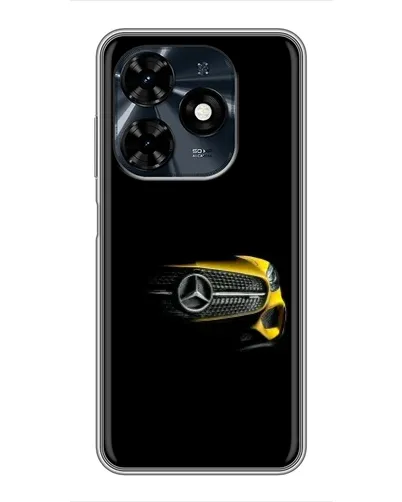Чехол для TECNO Spark 20c с картинкой «Mercedes — ретро стиль»