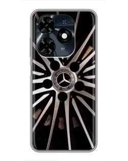 Чехол для TECNO Spark 20c с картинкой «Диск Mercedes»
