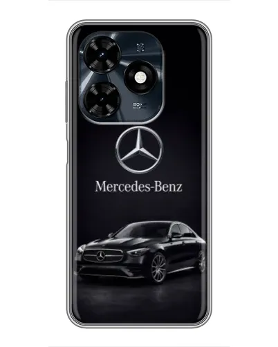Чехол для TECNO Spark 20c с картинкой «Mercedes — решетка радиатора»