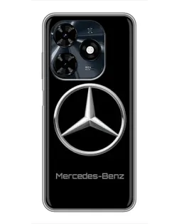Чехол для TECNO Spark 20c с картинкой «Mercedes Silver Logo»