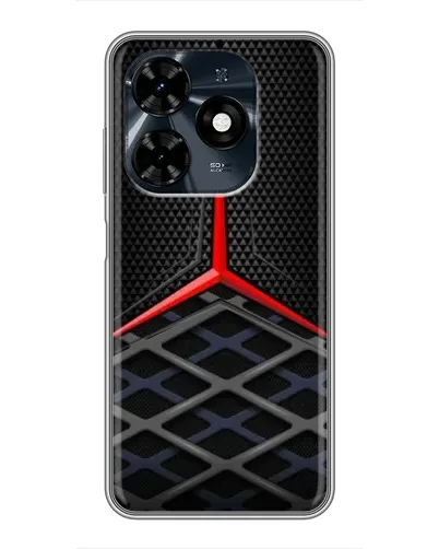 Чехол для TECNO Spark 20c с картинкой «Mercedes Carbon Grid»