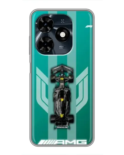 Чехол для TECNO Spark 20c с картинкой «Mercedes AMG Petronas»