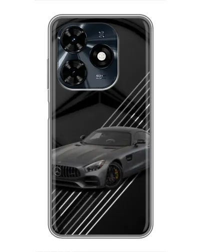 Чехол для TECNO Spark 20c с картинкой «Mercedes AMG — графика»