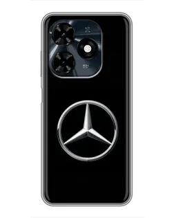 Чехол для TECNO Spark 20c с картинкой «Mercedes классический лого»