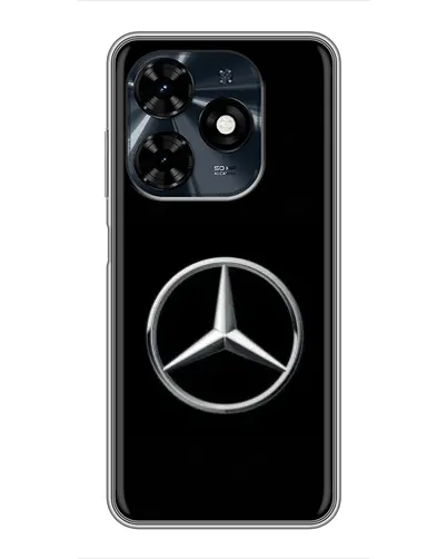 Чехол для TECNO Spark 20c с картинкой «Mercedes классический лого»