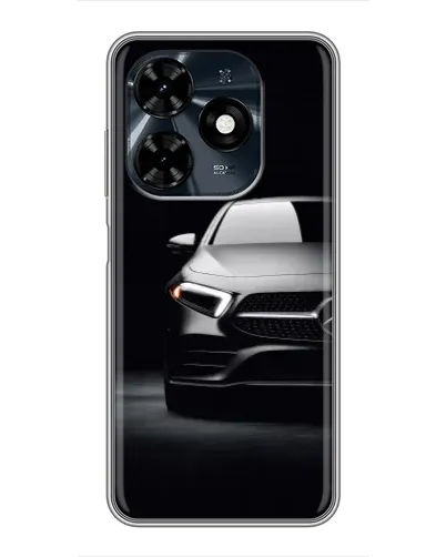 Чехол для TECNO Spark 20c с картинкой «Свет фар Mercedes»