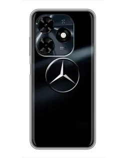 Чехол для TECNO Spark 20c с картинкой «Mercedes на металле» Чехол для TECNO Spark 20c с картинкой «Mercedes на металле»