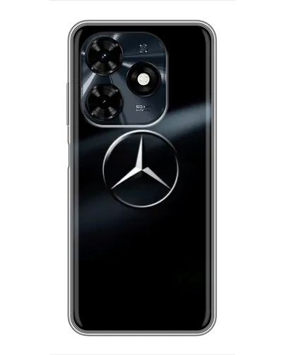 Чехол для TECNO Spark 20c с картинкой «Mercedes на металле» Чехол для TECNO Spark 20c с картинкой «Mercedes на металле»